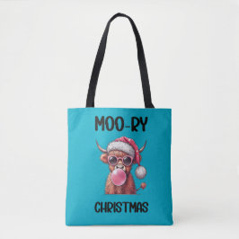 Bolso De Tela Navidades Moo-ry Scottish Higland Cow
