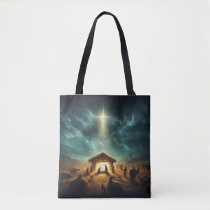 Bolso De Tela Navidades/Natividad/Jesús