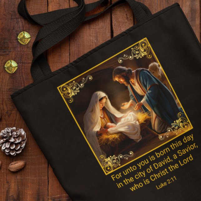 Bolso De Tela Navidades Natividad Sagrada Familia Religiosa (Subido por el creador)
