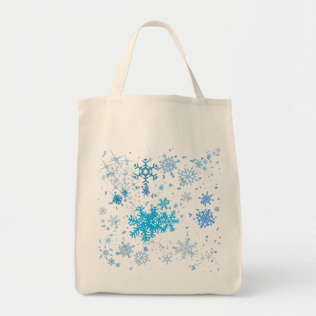Bolso De Tela Navidades Nevada (Frente)