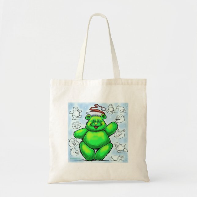 Bolso De Tela Navidades Oso (Frente)