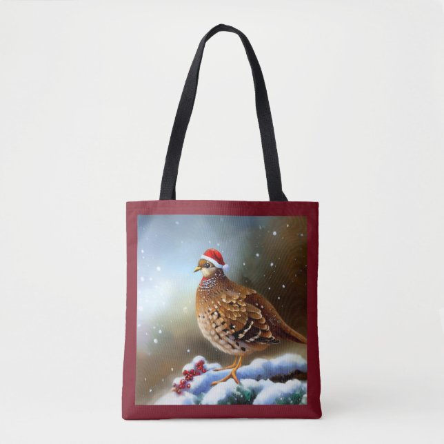 Bolso De Tela Navidades Partridge 2 (Anverso)