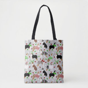 Bolso De Tela Navidades Pastor Australiano Tote Bag
