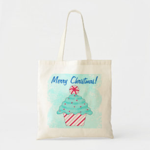 Bolso De Tela Navidades Peppermint Cupakes Compras Reusuables