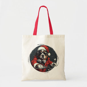 Bolso De Tela Navidades Perro de montaña Bernese