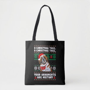 Bolso De Tela Navidades Perros de San Bernardo Ornamentos divert