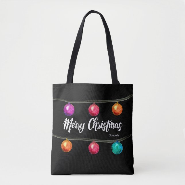 Bolso De Tela Navidades personalizados, bolas acuáticas (Anverso)