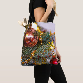 Bolso De Tela Navidades Pine Bauble & Garland