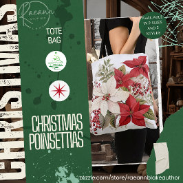 Bolso De Tela Navidades Poinsettias Tote Bag
