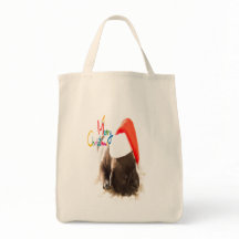 Navidades pug tote bag
