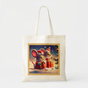Bolso De Tela Navidades Ratón 3