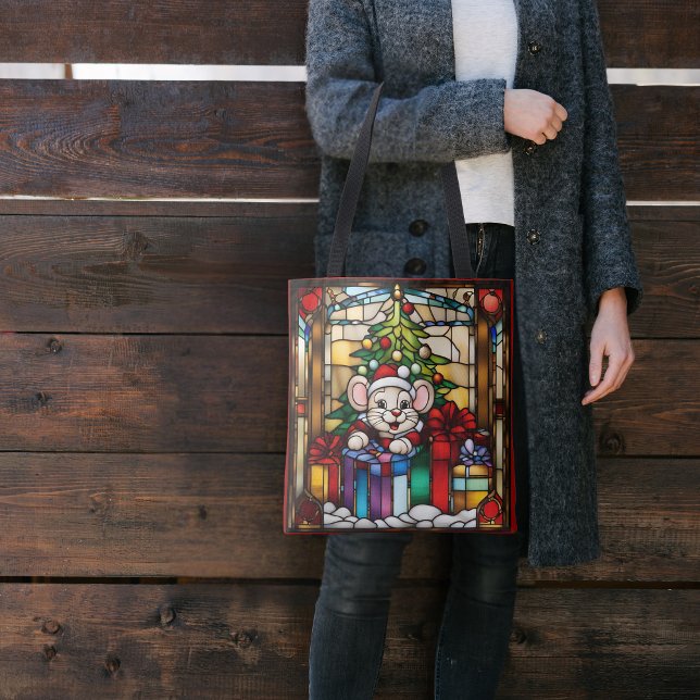 Bolso De Tela Navidades Ratón En Presenta Vidrio Fundido (Subido por el creador)