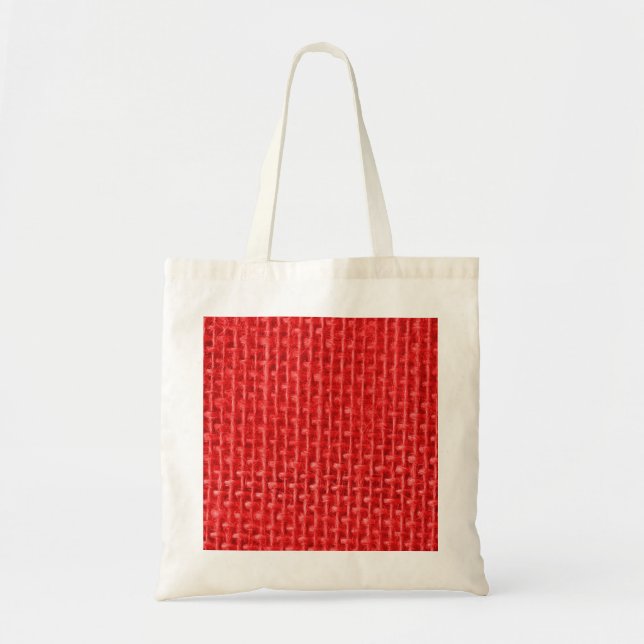 Bolso De Tela Navidades Red Burlap (Frente)