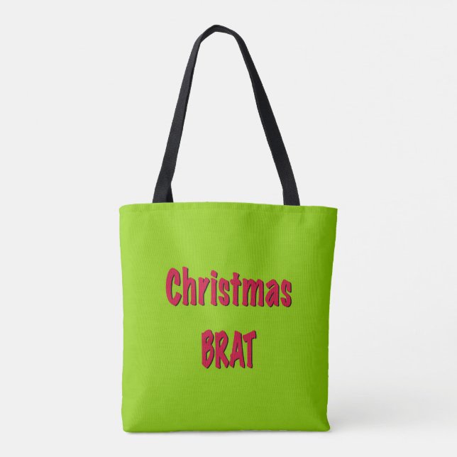 Bolso De Tela Navidades Red Y Brat Green (Reverso)