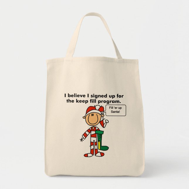 Bolso De Tela Navidades Rellenar camisetas y regalos del program (Frente)