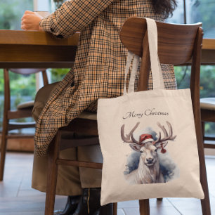 Bolso De Tela Navidades renos, personalizable