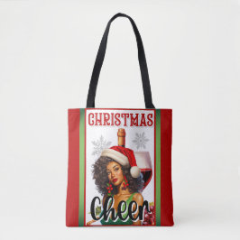 Bolso De Tela Navidades retro Cheer Pinup