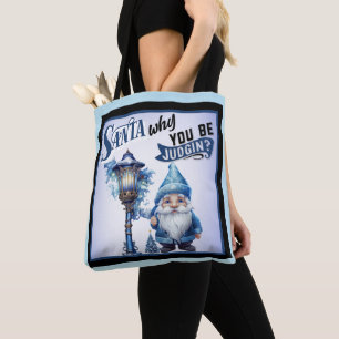 Bolso De Tela Navidades Retro Cutie Blue