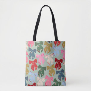 Bolso De Tela Navidades retro doblan coqueta