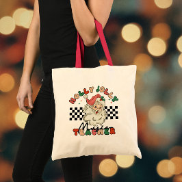 Bolso De Tela Navidades Retro Santa