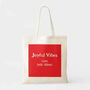 Bolso De Tela Navidades rojos alegres vibes vacaciones amores fa