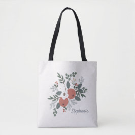Bolso De Tela Navidades Rústicos Floral de Arte Popular