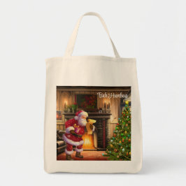 Bolso De Tela Navidades Santa