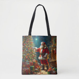 Bolso De Tela Navidades Santa Claus 1