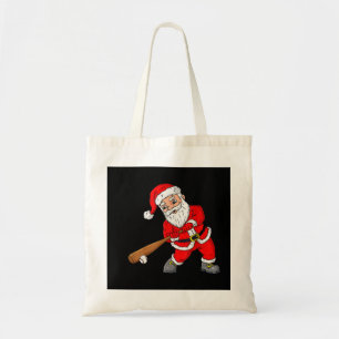 Bolso De Tela Navidades Santa Claus con niños de béisbol