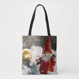 Bolso De Tela Navidades Santa en la Nieve