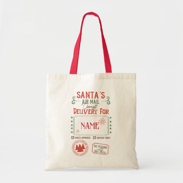 Bolso De Tela Navidades Santa Sack (Frente)