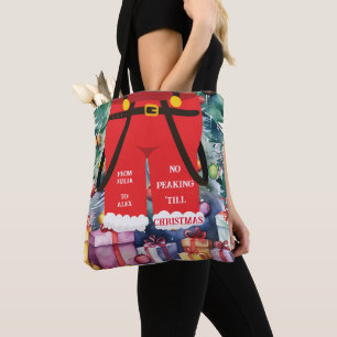 Bolso De Tela Navidades Santa Suit Gracioso regalo de vacaciones