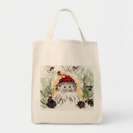 Bolso De Tela Navidades Santa Tote