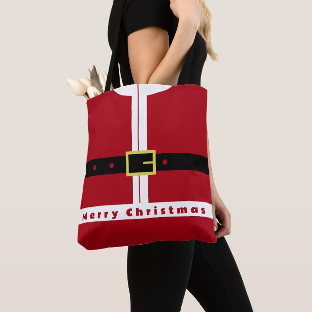 Bolso De Tela Navidades Santa Tote Bag (Detalle)