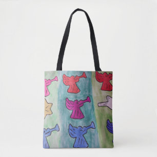 Bolso De Tela Navidades se enfurecen con trompetas