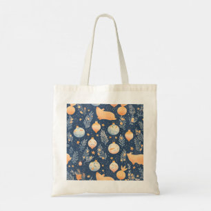 Bolso De Tela Navidades se maravillan con animales de Woodland
