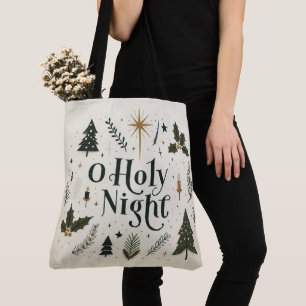 Bolso De Tela Navidades Sencillos De Noche Santa
