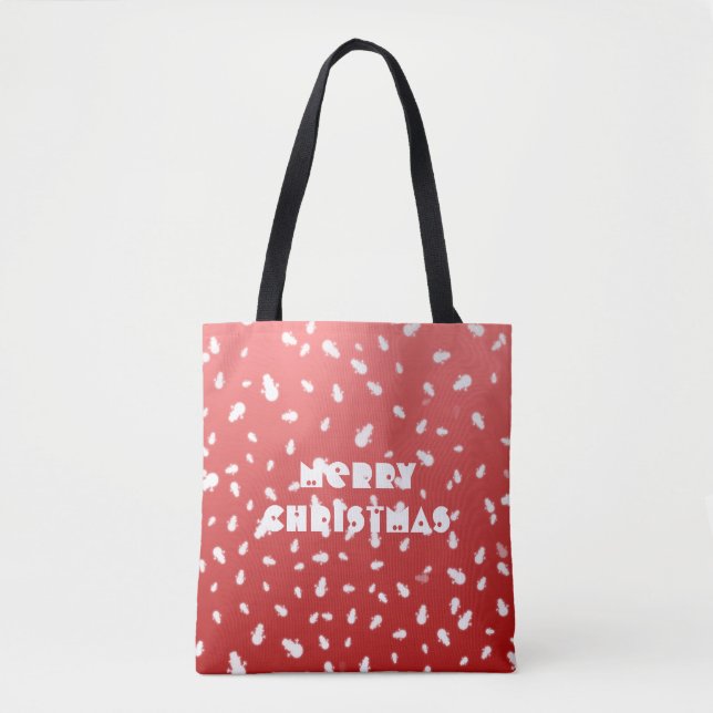 Bolso De Tela Navidades Snowman (Anverso)