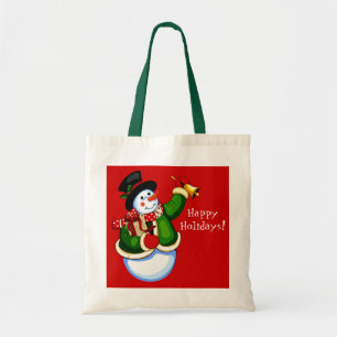 Bolso De Tela Navidades Snowman tote bag