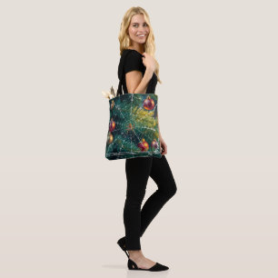Bolso De Tela Navidades Spider