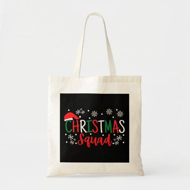 BOLSO DE TELA NAVIDADES SQUAD (Frente)