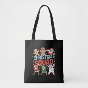 Bolso De Tela Navidades Squad Santa Dabbing Elf