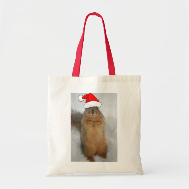 Bolso De Tela Navidades Squirrel (Frente)