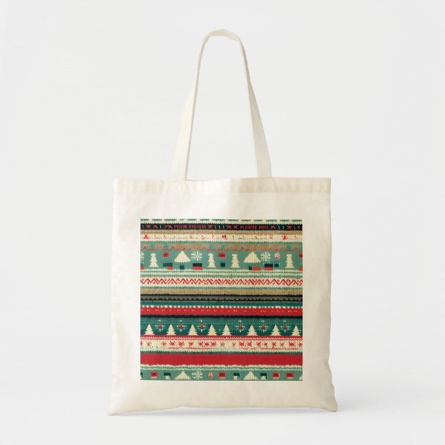 Bolso De Tela Navidades Suéter 3 (Frente)