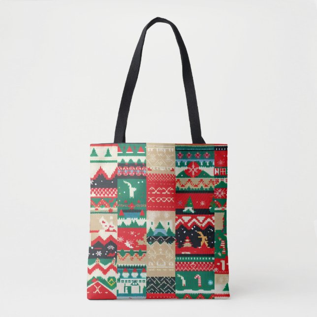 Bolso De Tela Navidades Suéter Feo 8 (Anverso)