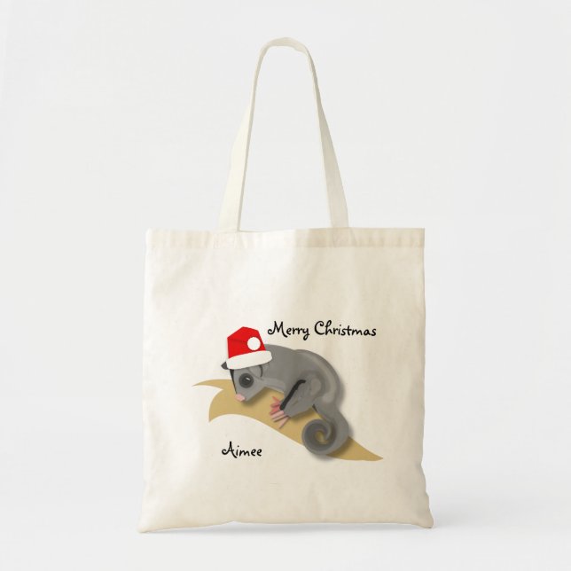 Bolso De Tela Navidades Sugar Glider (Frente)
