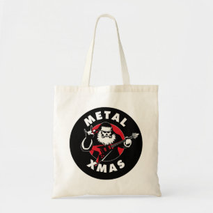 Bolso De Tela Navidades Tema fuerte Metalizado Santa Claus Guita