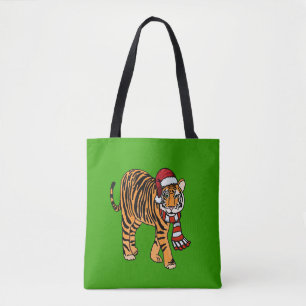 Bolso De Tela Navidades Tiger Tote Bag