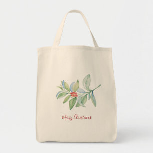 Bolso De Tela Navidades Tote Bags Bags Berries Rojas Botánicas