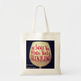 BOLSO DE TELA NAVIDADES TOTE QUE TE VE CUANDO BEBES